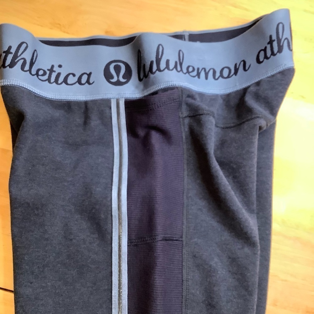 LULULEMON Inner Essence Crop Leggings Heathered Naval Blue 8 - Picture 6 of 12